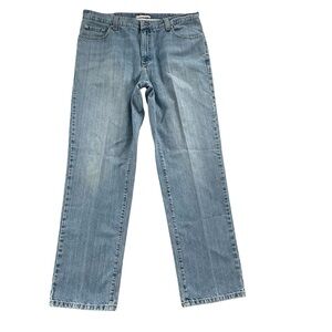 LL Bean Men’s Classic Fit Blue Jeans 36 x 32 Broken In Medium Wash Preppy